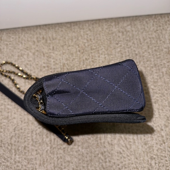 Chanel Mademoiselle Classic Quilted Satin Grosgrain Small Crossbody Flap Bag - Picture 15 of 16